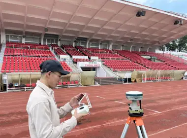 Khảo sát hiện trạng sân vận động bằng Laser Scan 3D và UAV