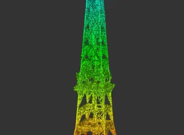 Quét Laser 3D kiểm định tháp Anten cao 120m