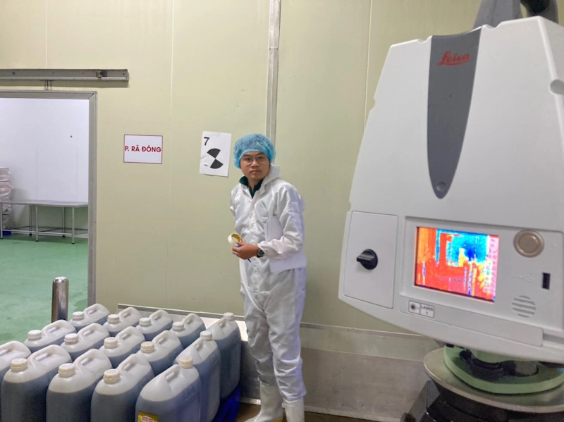 Các điểm GCP gắn tường