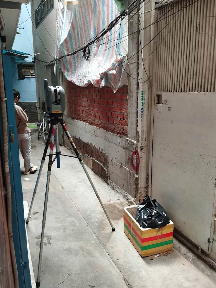 thiết bị Trimble TX7 thực hiện khảo sát