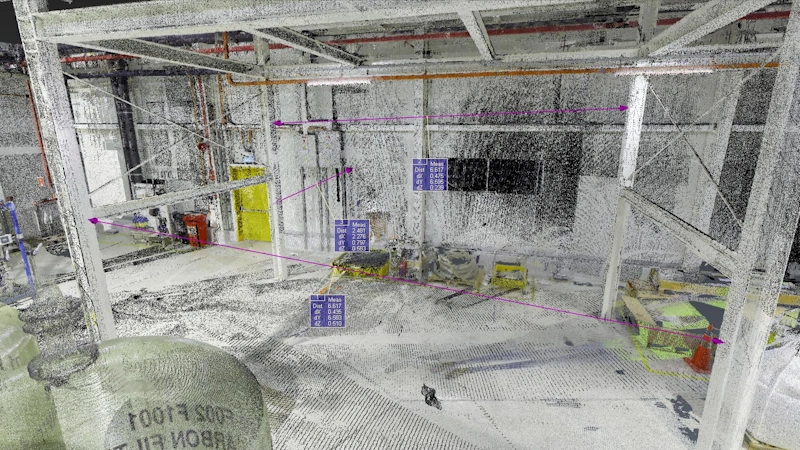 Point Cloud nhà máy thu thập bằng Laser Scan 3D phục vụ thiết kế cải tạo