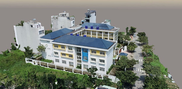 Dựng mô hình 3D trường mẫu giáo Sen Hồng, Quận 2, TP.HCM