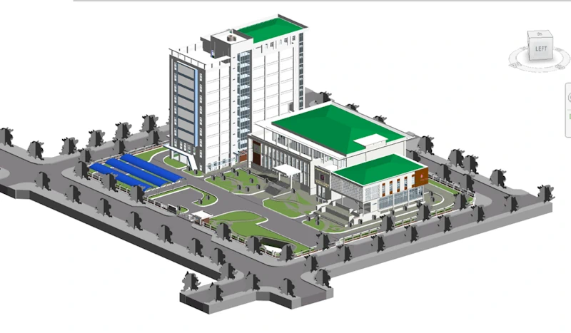 Mô hình BIM hoàn thiện sau khi số hóa từ dữ liệu Laser Scan 3D
